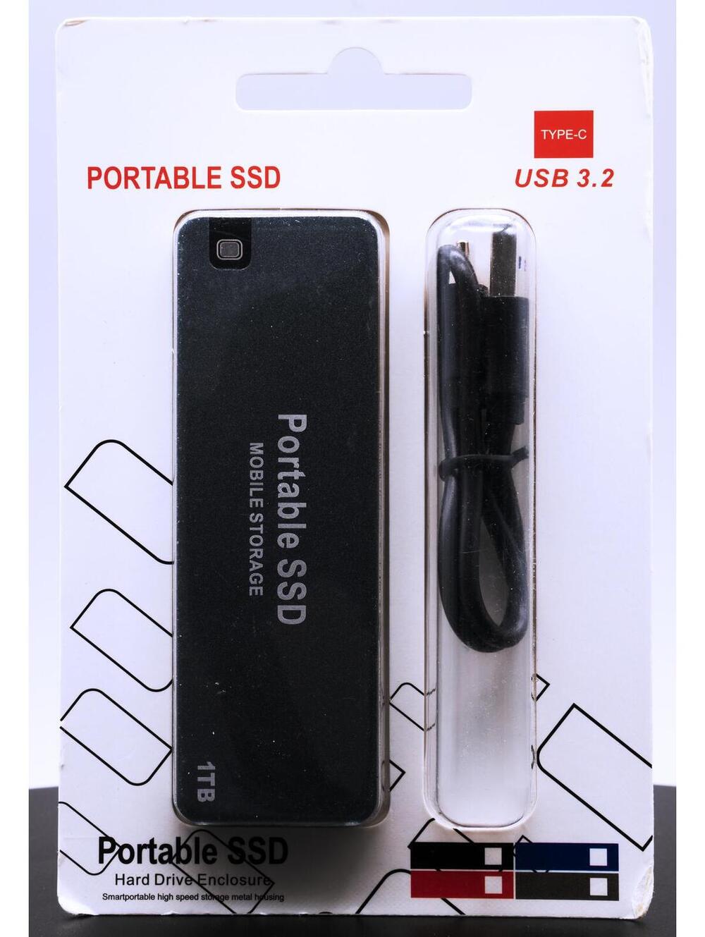 Portable M.2 NVMe/NGFF SSD External Hard Drive 1TB